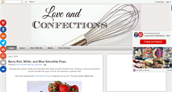 Desktop Screenshot of loveandconfections.com